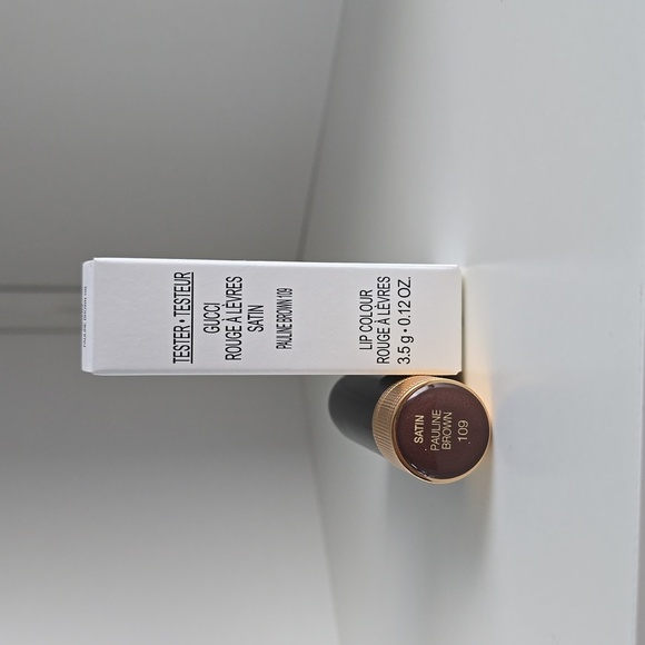 New Gucci Lipstick Tester-109 Satin Pauline Brown - Picture 2 of 2